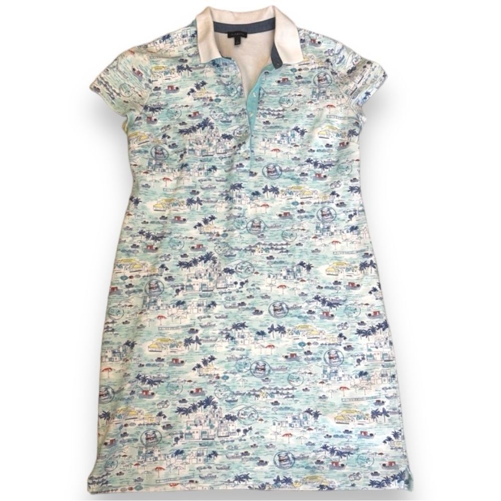Talbots - Polo Sheath Tropical Golf Tennis Dress